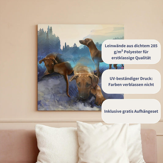 Leinwand mit Tierportrait im Exposure Stil